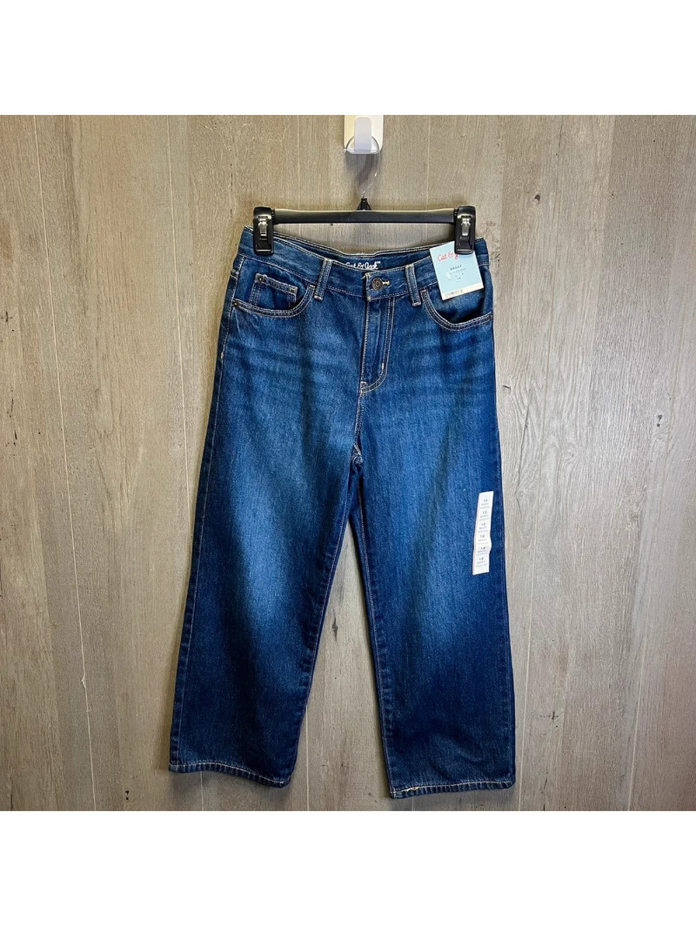 Cat & Jack Baggy Adjustable Waist Jeans Size 10